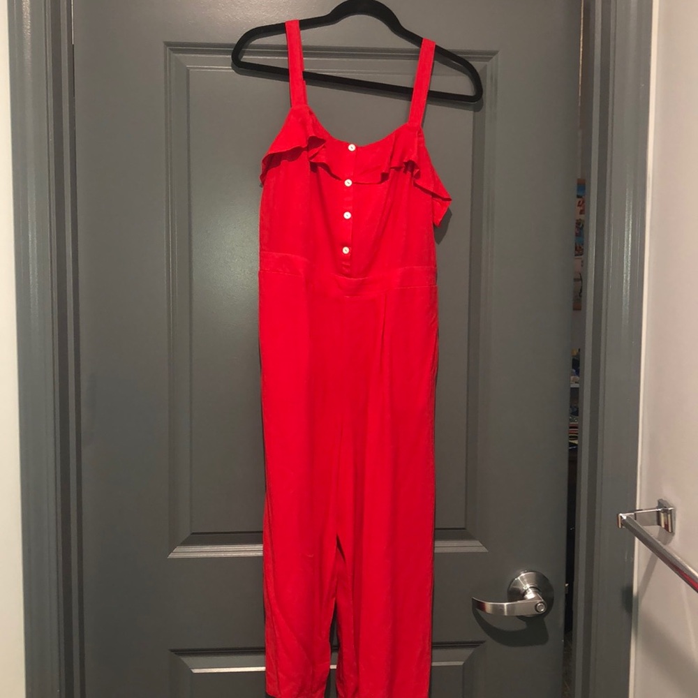Red jumpsuit